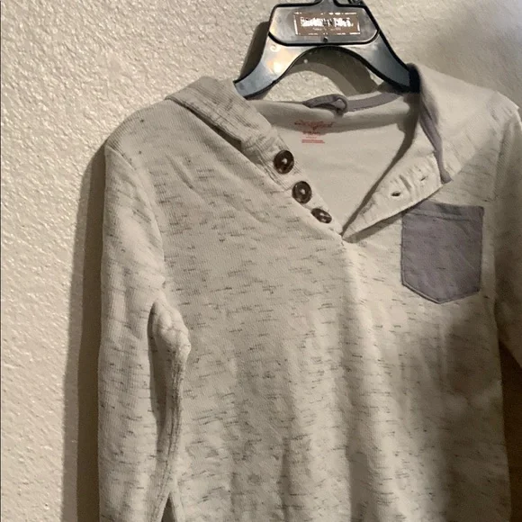 Cat & Jack Kids' White Hoodie with Pocket - Picture 6 of 8